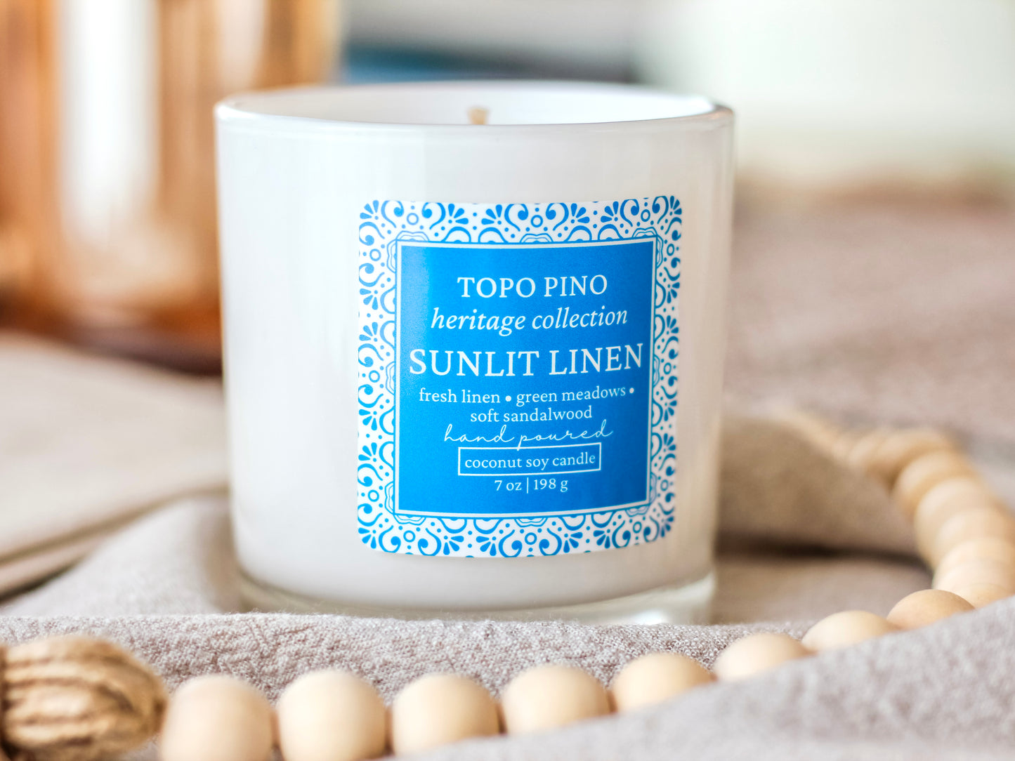 Sunlit Linen Candle