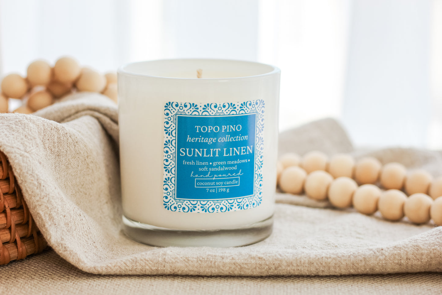 Sunlit Linen Candle