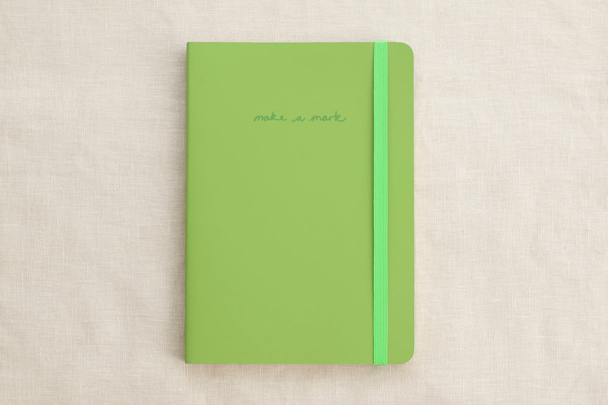 Green Recycled Leather Notebook