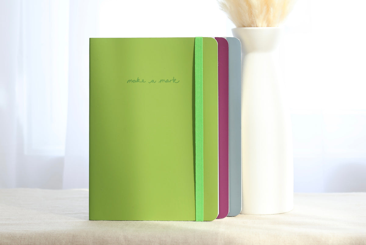 Green Recycled Leather Notebook