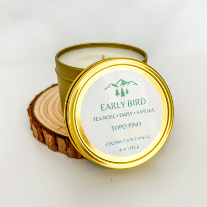 Limited Edition Early Bird Candle in Green 4 oz