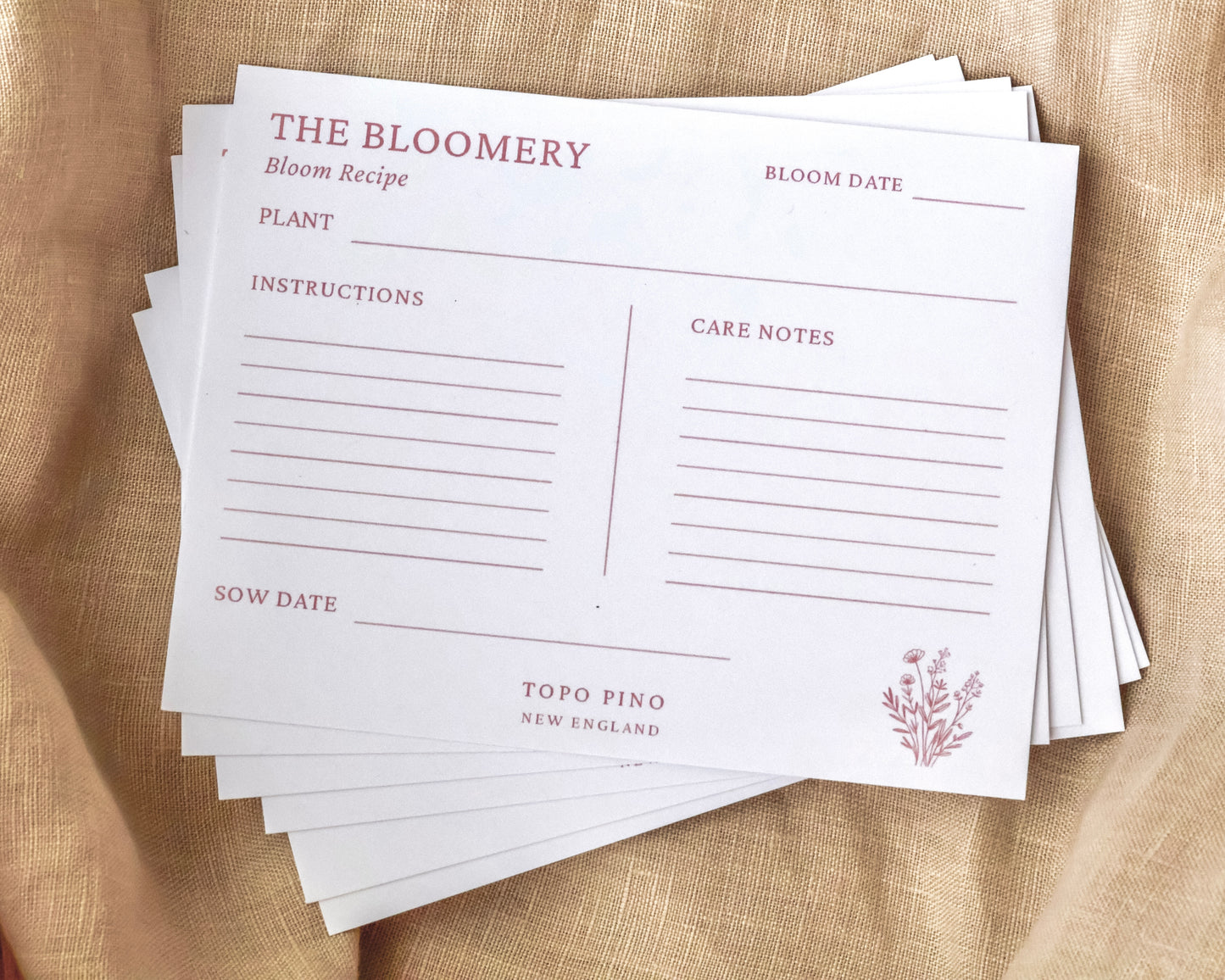 The Bloomery Recipe Cards