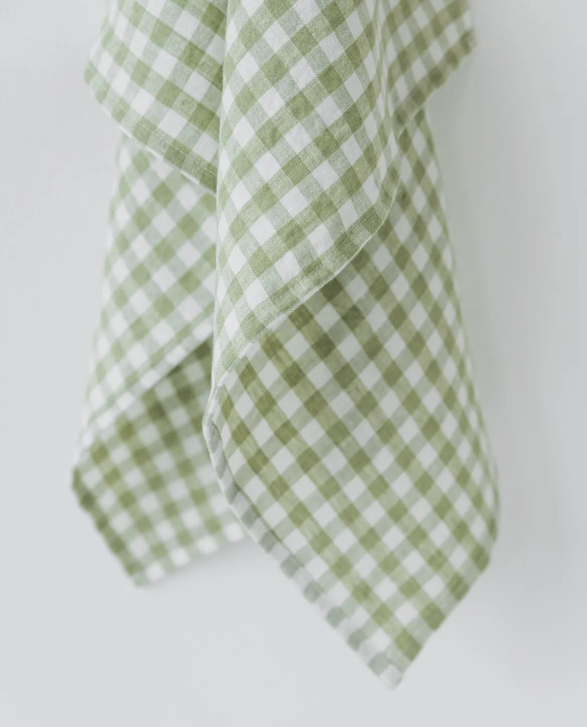 Sage Gingham Tea Towel