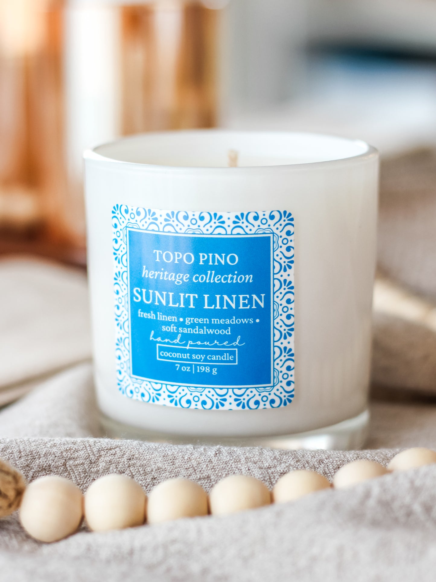 Sunlit Linen Candle
