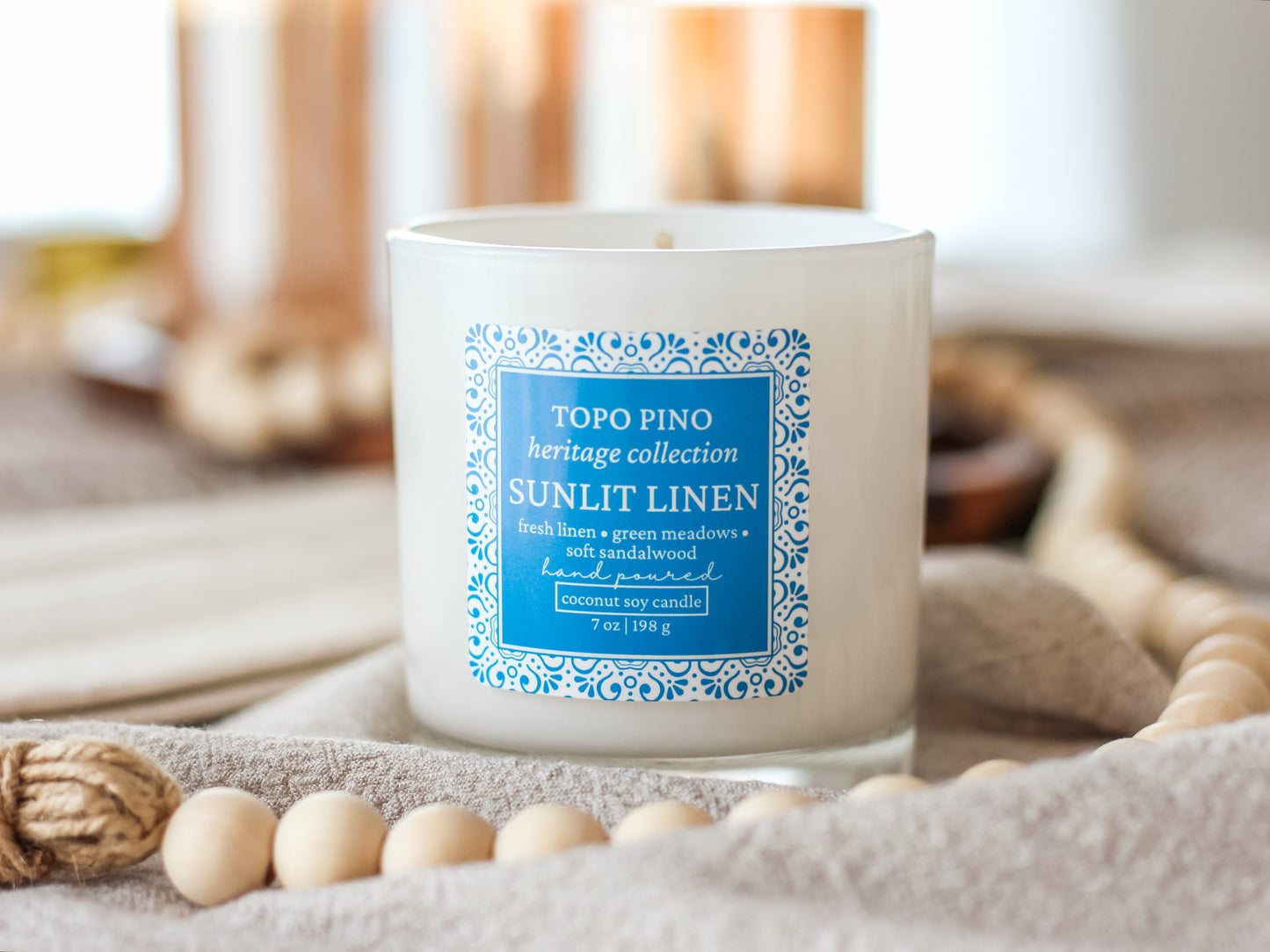 Sunlit Linen Candle