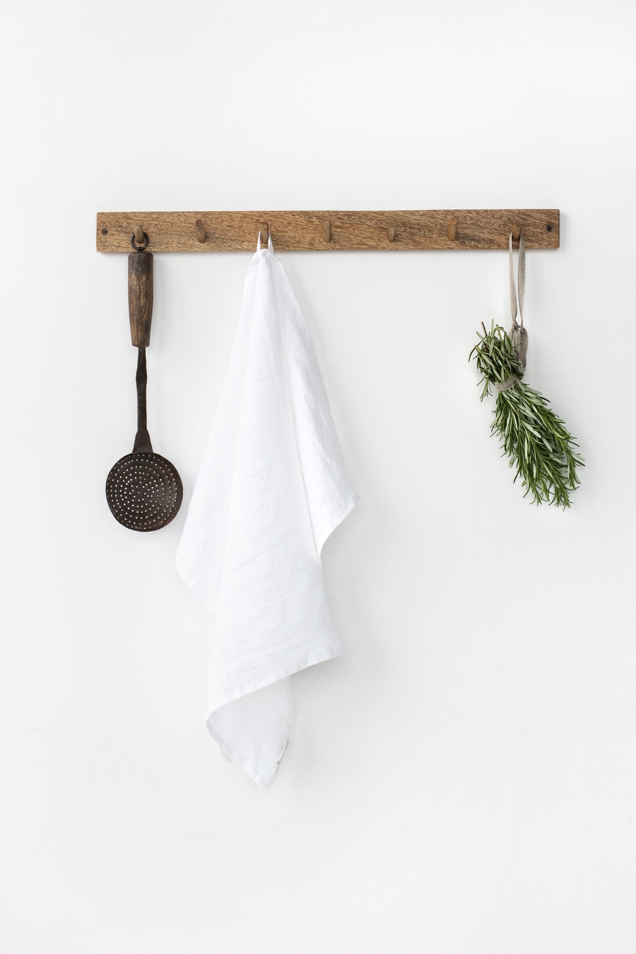 White Linen Tea Towel