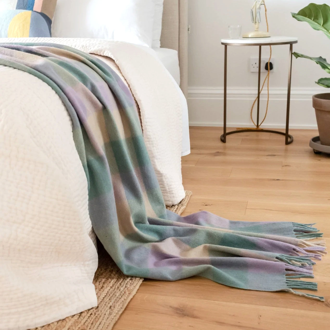 Recycled Wool Campfire Wrap in Thistle Meadow