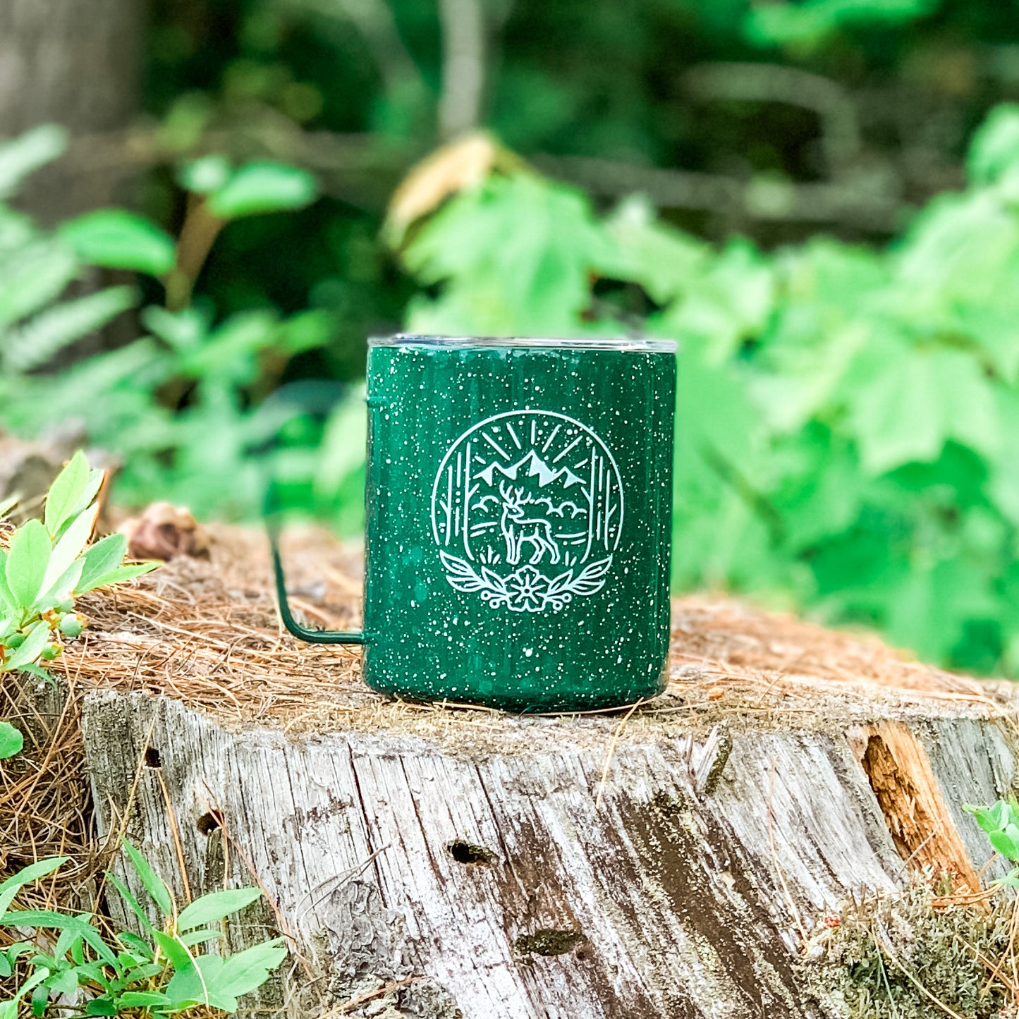 Sunrise Camp Mug in Green