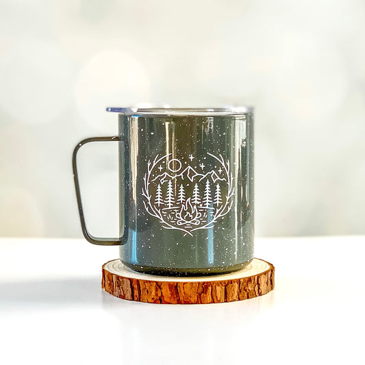 Campfire Camp Mug in Grey