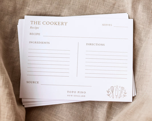 The Cookery Recipe Cards