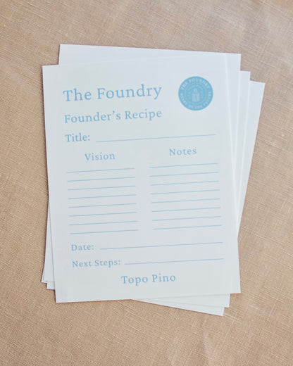 The Foundry Recipe Cards