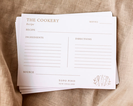 The Cookery Recipe Cards