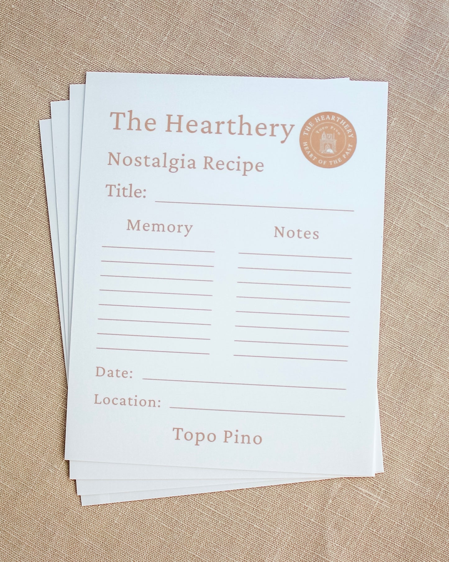 The Hearthery Recipe Cards