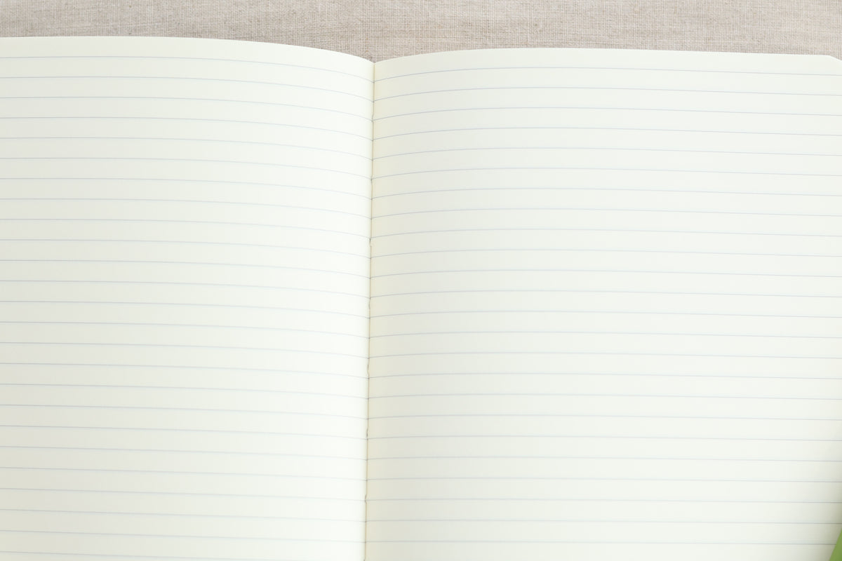 Blue Recycled Leather Notebook
