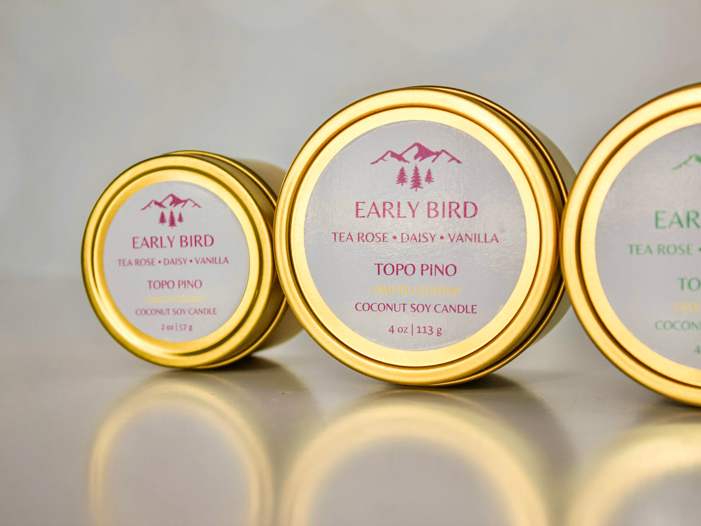 Limited Edition Early Bird Candle in Pink 4 oz