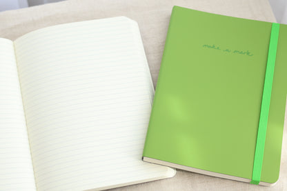 Green Recycled Leather Notebook