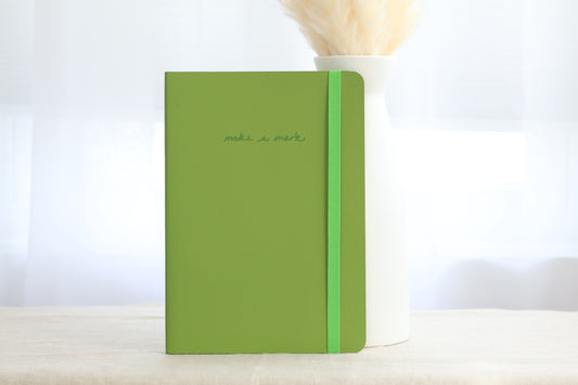 Green Recycled Leather Notebook