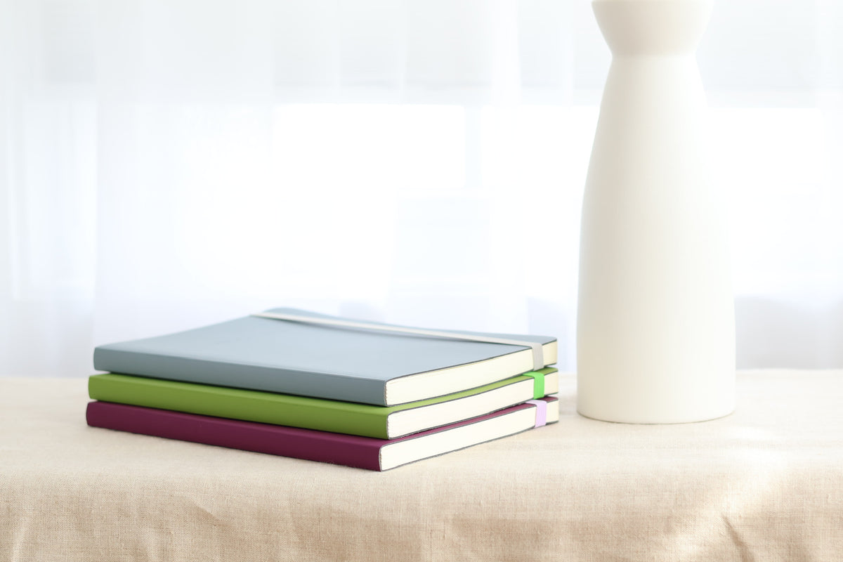 Green Recycled Leather Notebook