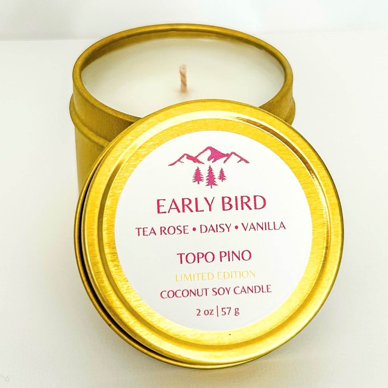 Limited Edition Early Bird Candle in Pink 2 oz