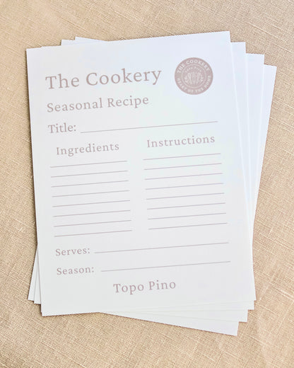 The Cookery Recipe Cards