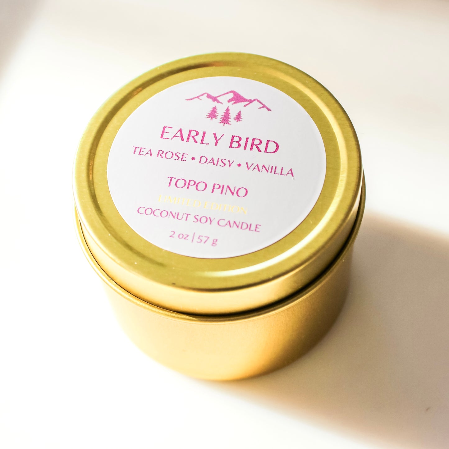 Limited Edition Early Bird Candle in Pink 2 oz