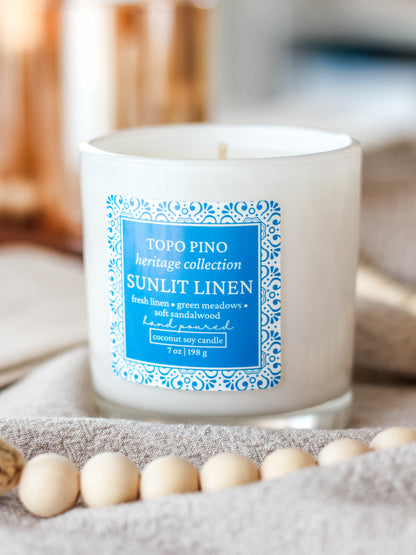 Sunlit Linen Candle