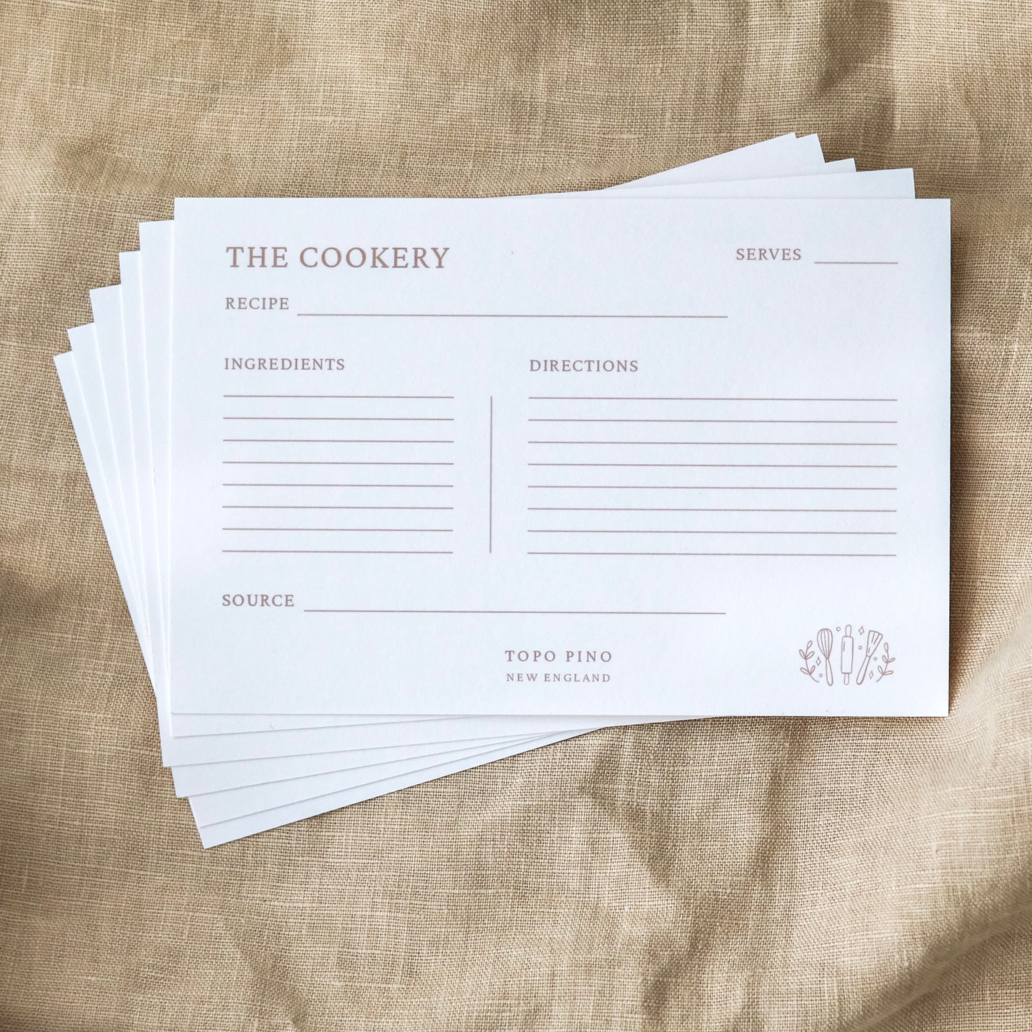 Cookery Recipe Cards