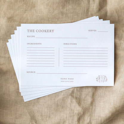 Cookery Recipe Cards