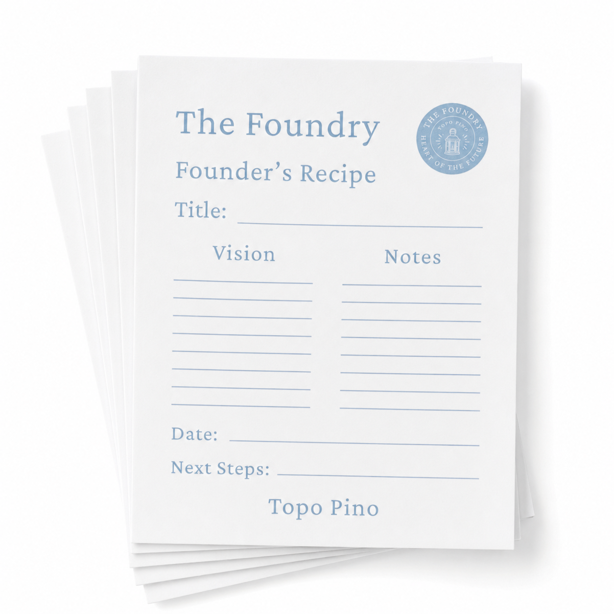 The Foundry Recipe Cards