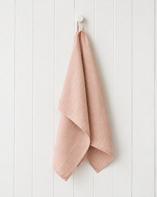 Blush Linen Tea Towel