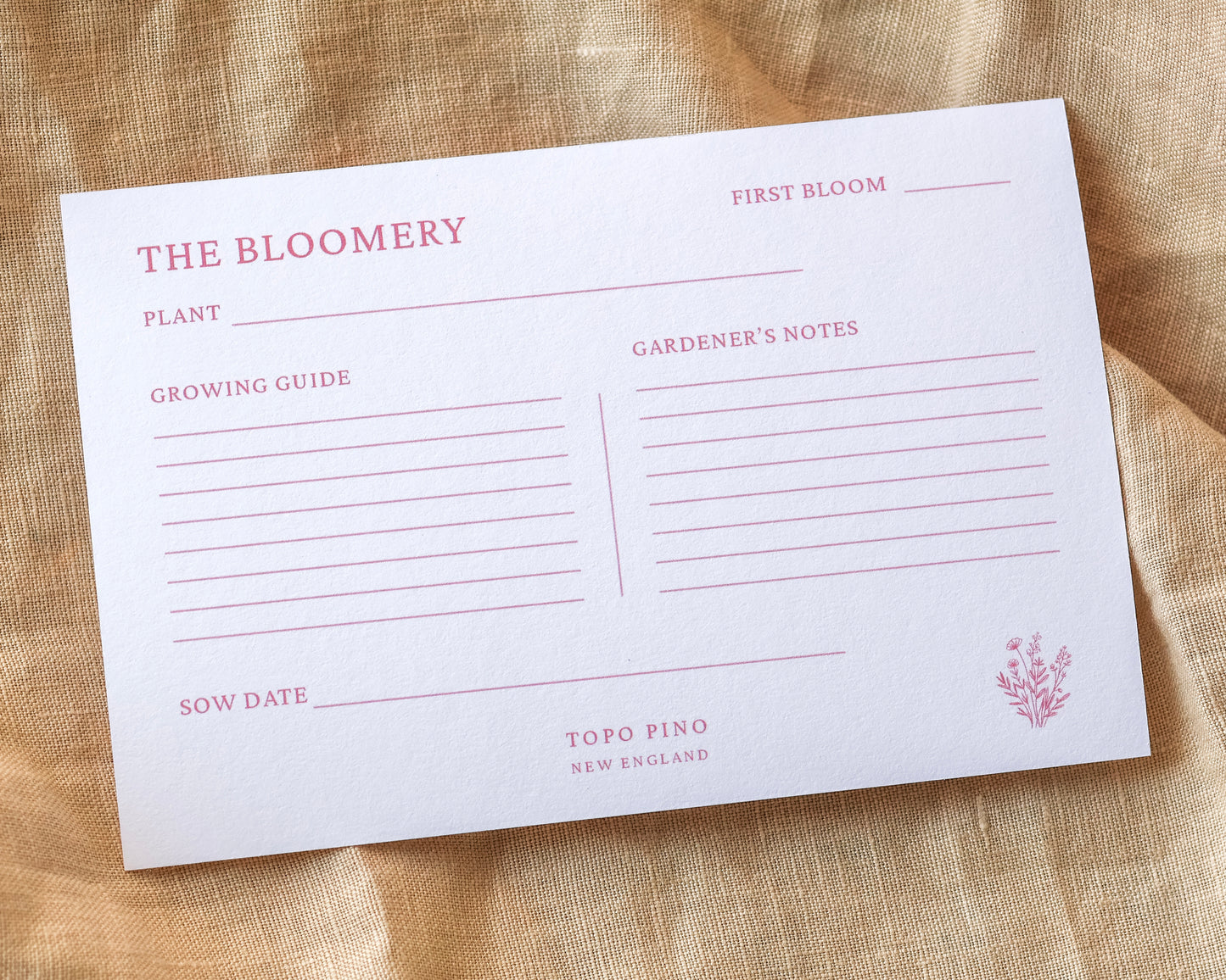 The Bloomery Recipe Cards