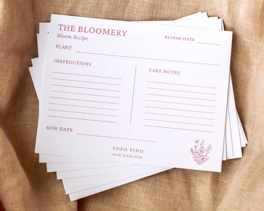 The Bloomery Recipe Cards