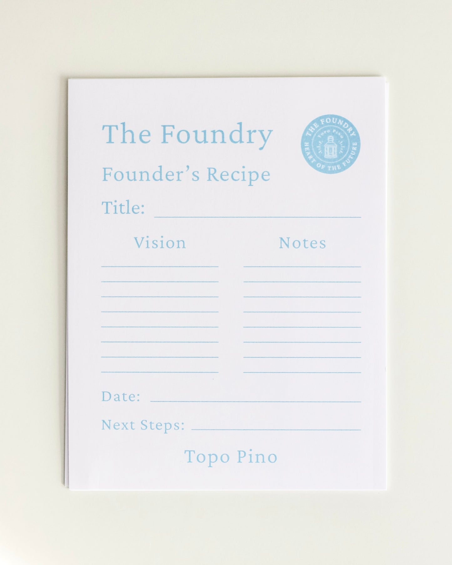The Foundry Recipe Cards