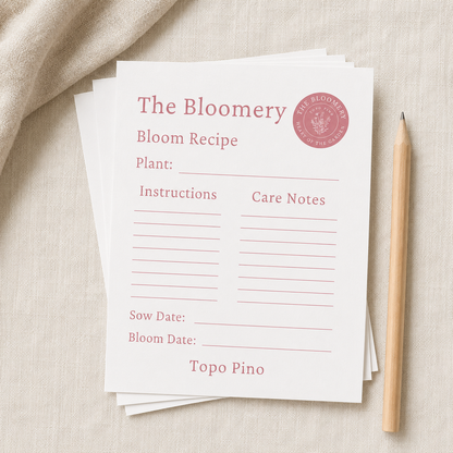 The Bloomery Recipe Cards