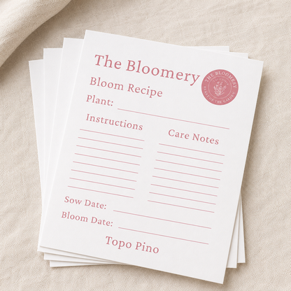 The Bloomery Recipe Cards
