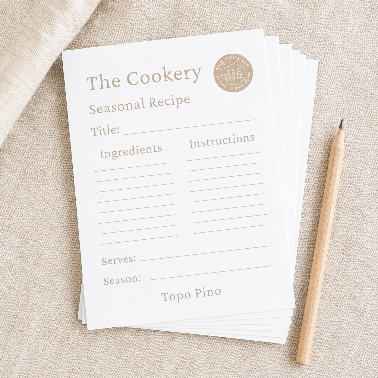 The Cookery Recipe Cards