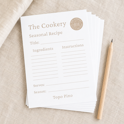 The Cookery Recipe Cards