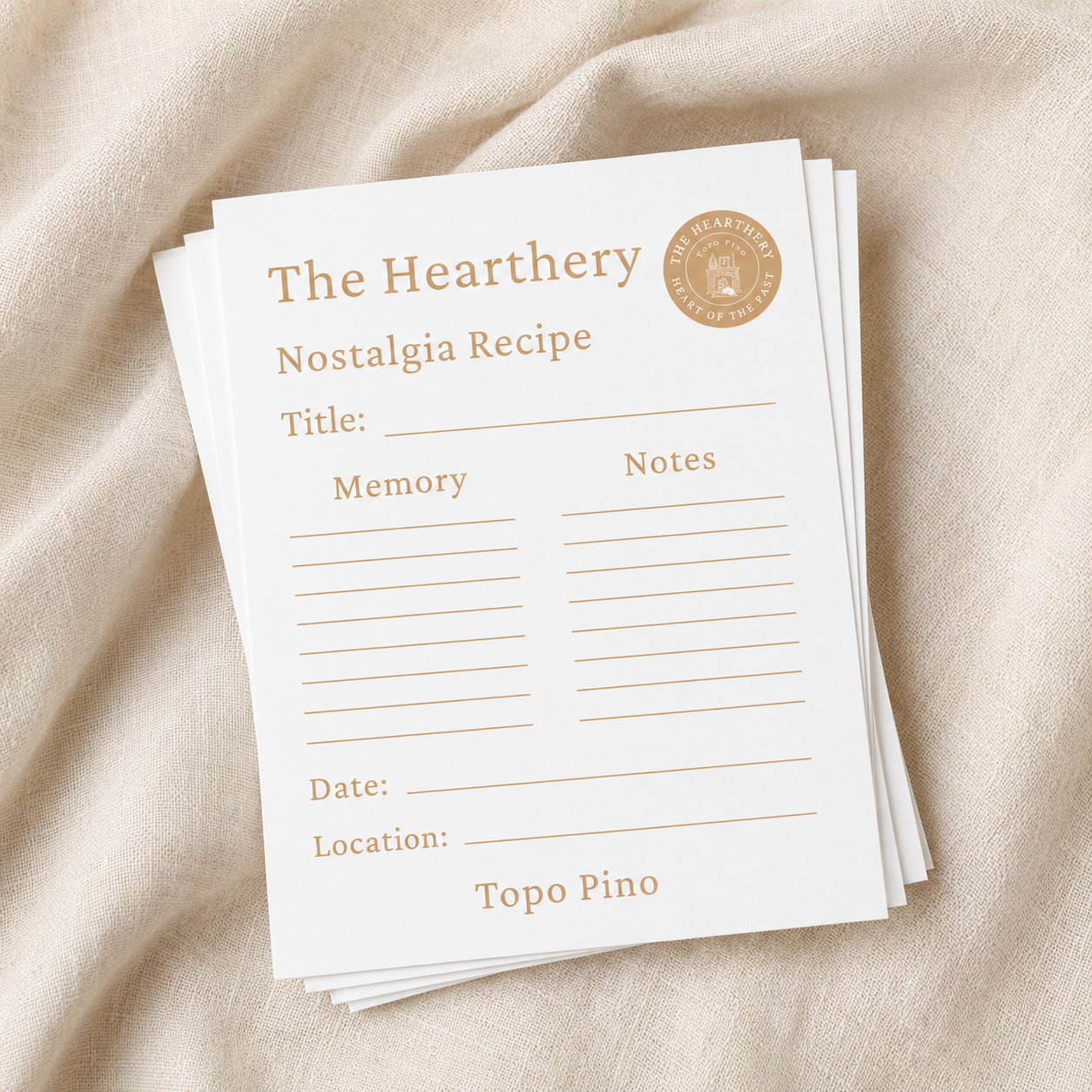 The Hearthery Recipe Cards