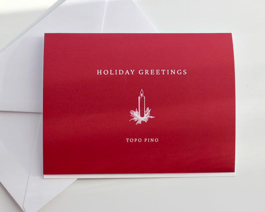 Holiday Greetings Folded Notecard