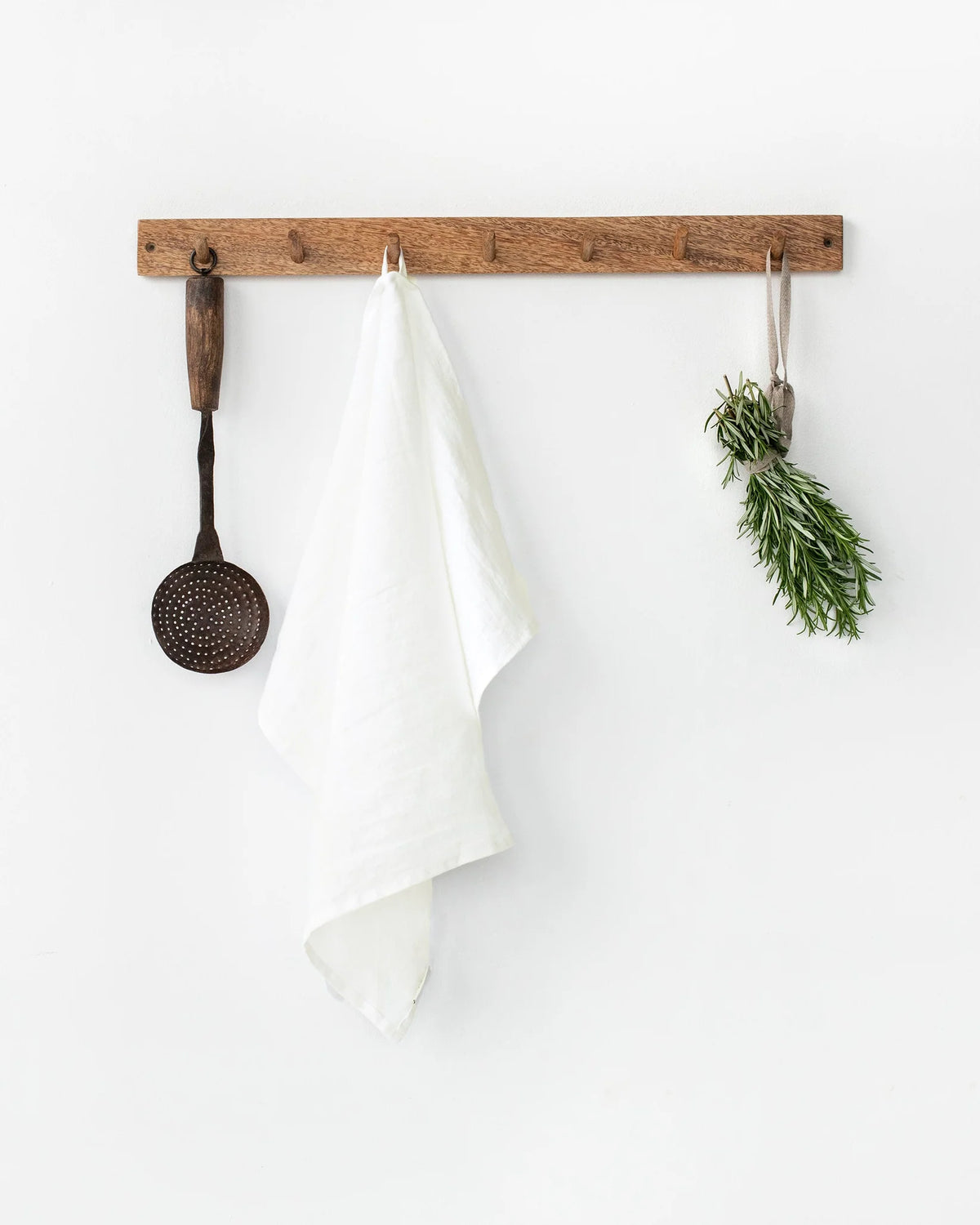 White Linen Tea Towel