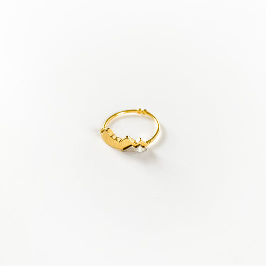 Two-Toned Mountain Ring
