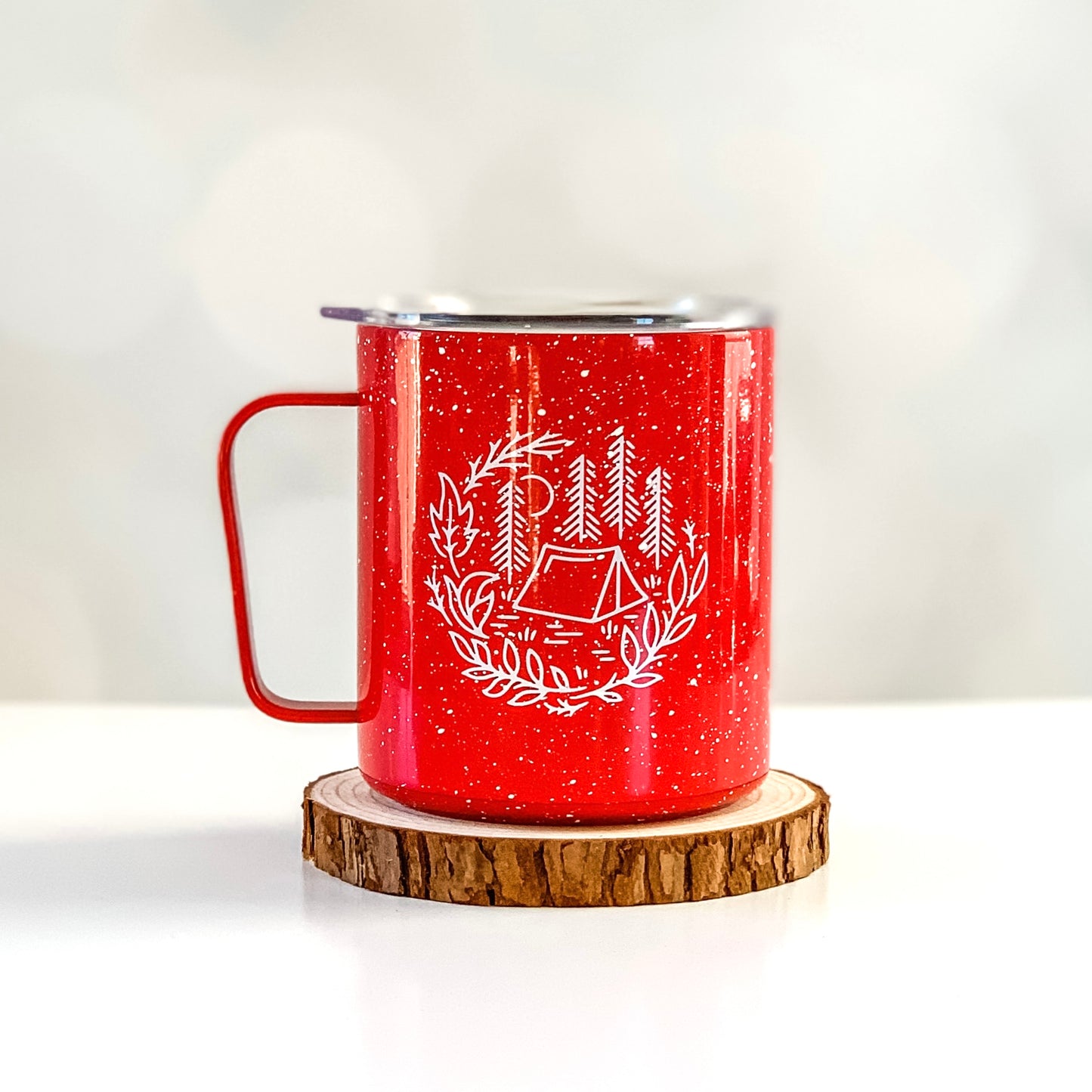 In The Pines Camp Mug in Red